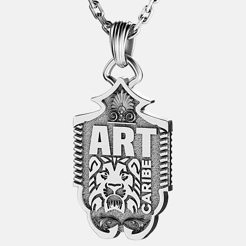 pendentif lion arrière