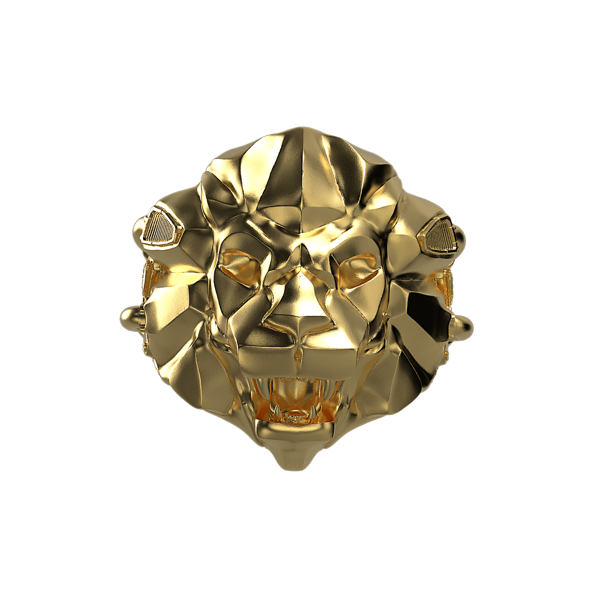 Bague lion dorée par Art-Caribe