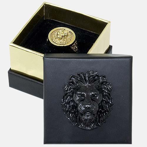 Art-Caribe.com Bague Chevalière lion dorée By Art Caribe
