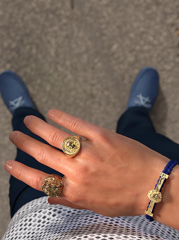 Bague lion homme