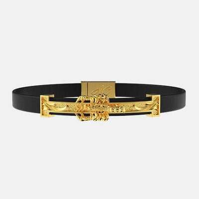 Bracelet Chaîne Main Avec Bague Scorpion - Métal Doré, Style élégant Soirée - Neuf Avec étiquettes