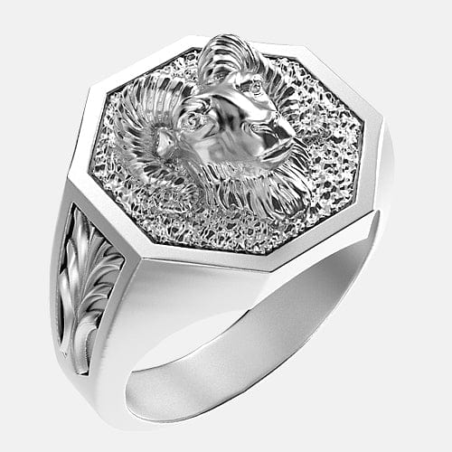 Chevalière bélier en argent par Art Caribe