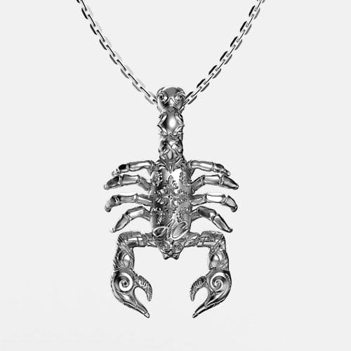 Pendentif scorpion argent
